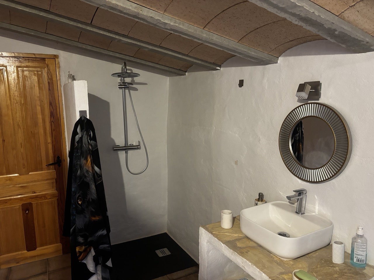 Ducha en la cueva