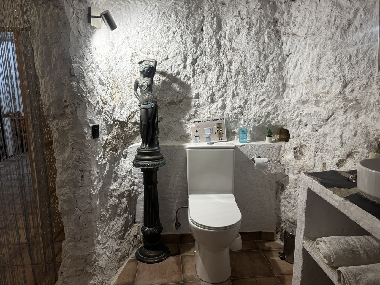 Baño en la cueva